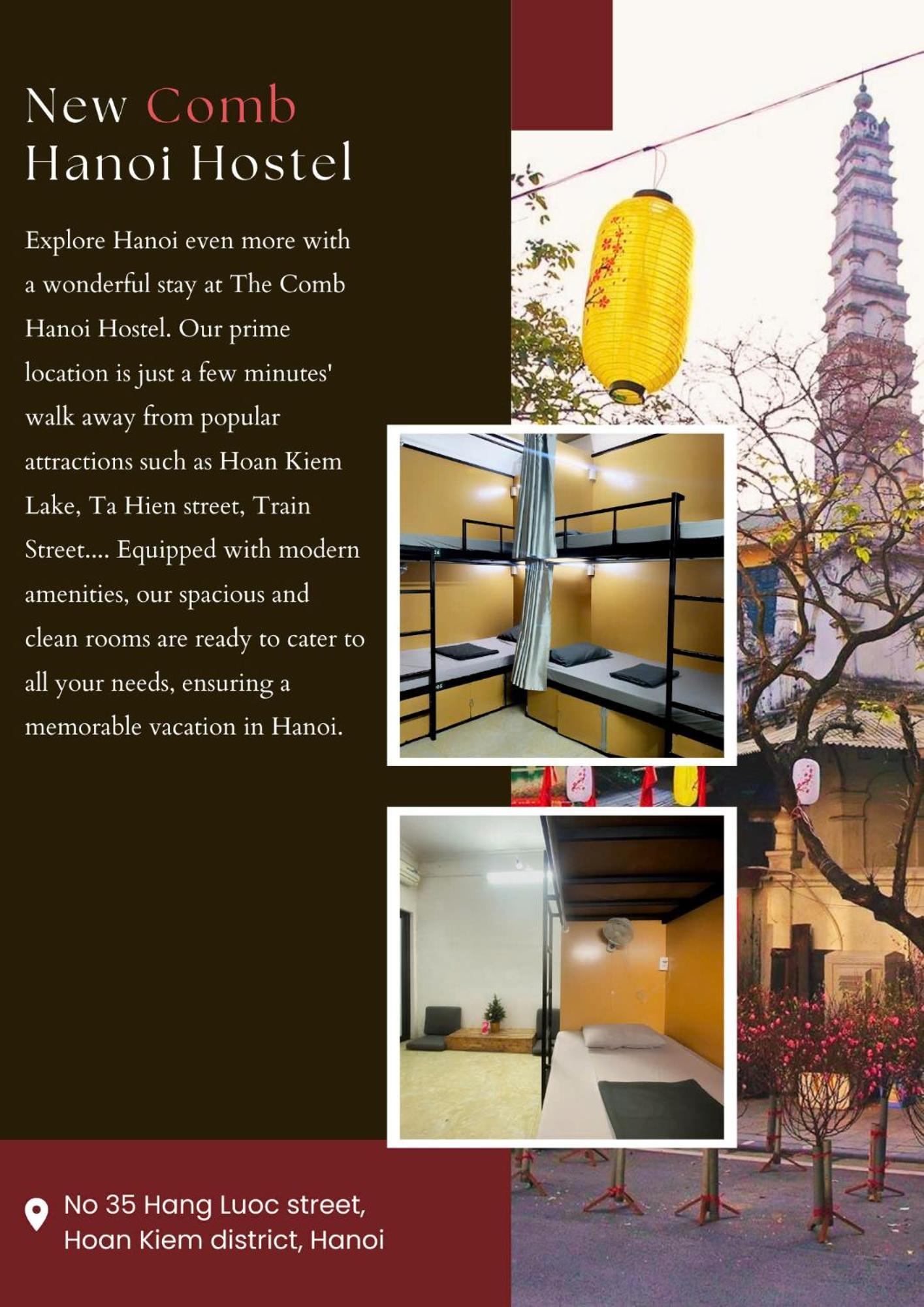 Hanoi New Comb Hostel المظهر الخارجي الصورة